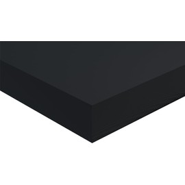 Expanded PVC Foam Board, Black, 1/8" (0.125", 3MM) Thick, 30" W x 36" L