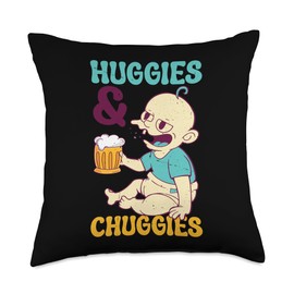 Huggies & Chuggies | |----- Throw Pillow
