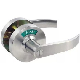 Mutex Extra Large Bathroom Privacy Lever Lock with Indicator Left-hand Door Chrome