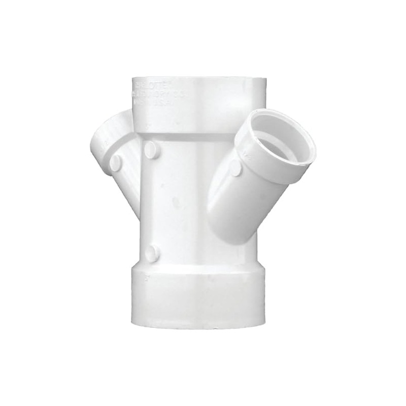 3"X1-1/2"PVC-DWV DBL WYE
