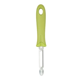 KitchenCraft Healthy Eating Soft-Grip Swivel Potato Peeler, 19 cm (7.5") - Green