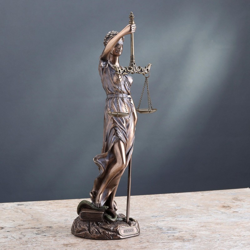 Unicorn Studio WU76457A4 Cardinal Virtues Our Lady of Justice Statue,