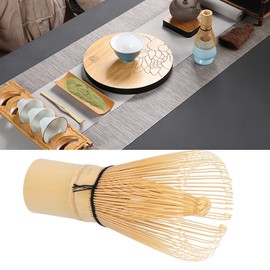 Batidor de bambú, práctico batidor de matcha amarillo pálido natural profesional para hacer té matcha(light yellow, blue)