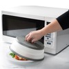 HIC Kitchen Collapsible Microwave Food Cover, BPA Free, Contains Splatter