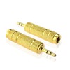 Rqker 4 Pack Headphone Jack Adapter 1/8" (3.5mm) Male to