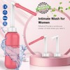 2PCS-Pack 2-in-1 Portable Bidet Vaginal Douche,450ml Travel Bidet Bottle Perineal
