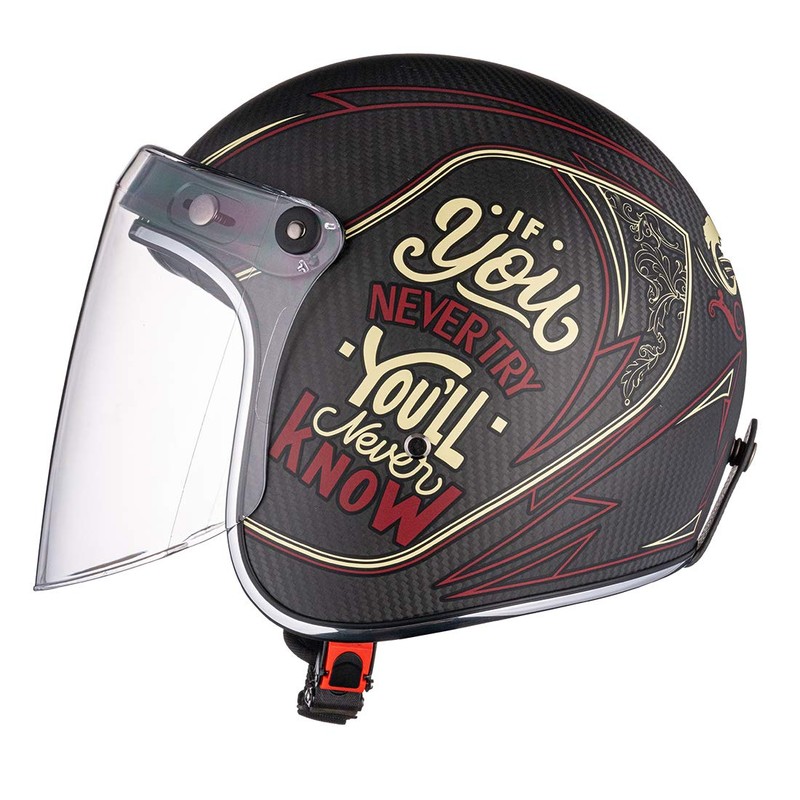 VCOROS Universal 3-Snap Flip Up Visor Shield Lens for Retro