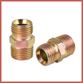 ACROPIX 3pcs M16 x 1.5mm to 3/8" NPT Male Straight Air Hose Fitting Connector Adapter Car Parts