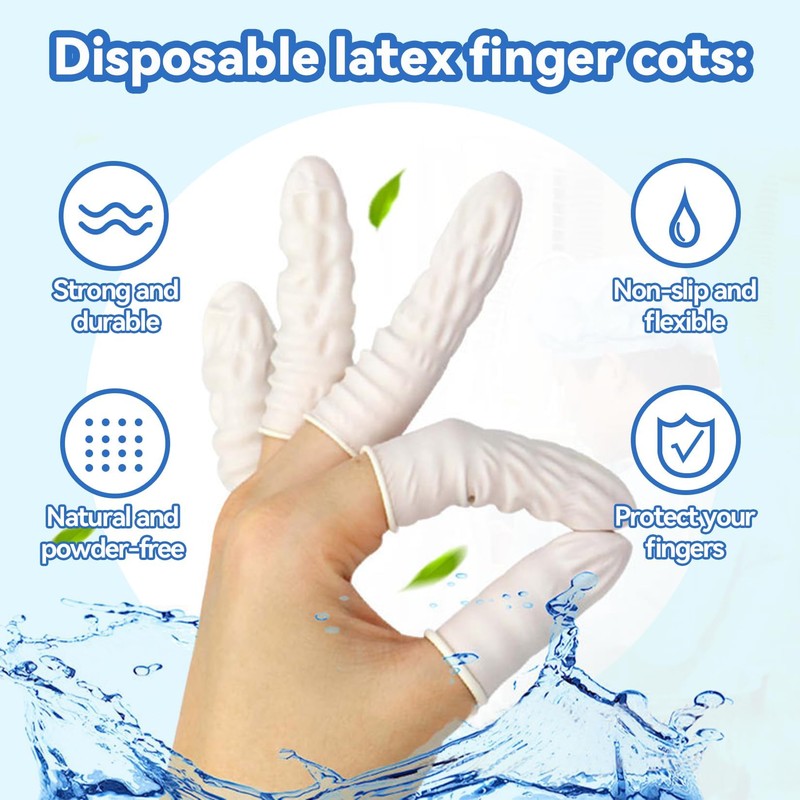 MAQIHAN 280PCS Small Finger Cots - Disposable Finger Gloves Finger