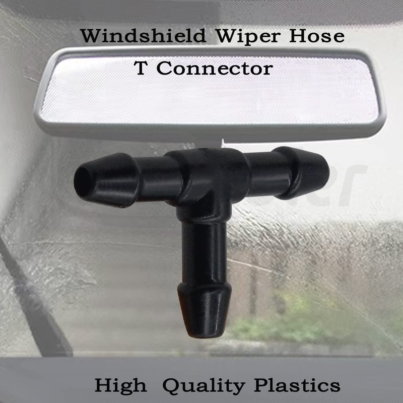 Amavoler Universal Windshield Wiper Hose Connector T Connector (20 pcs)