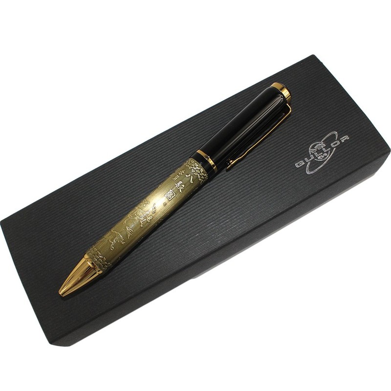 Gullor Chinese Horse Ballpoint Pen with Gift Box - Silver