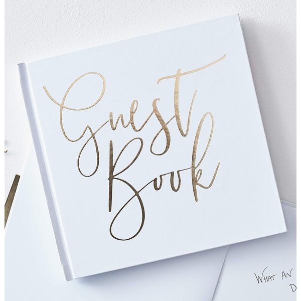 Ginger Ray Gold Foiled Wedding Guestbook Memory Christening Birthday Engagement