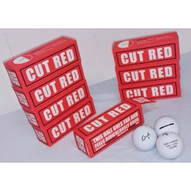 Cut NEW 24 CUT RED Brand Golf Balls (Qty 3 per sleeve x8 =2 Dozen) Premium Soft Core