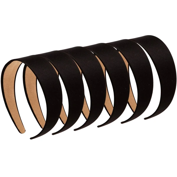 Lonedy 6 pieces hard headbands, 1 inch wide non-slip ribbon