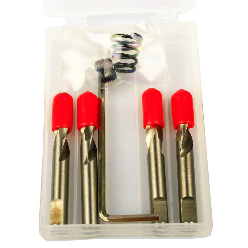 McJ Tools 4pack Pilot Drill Bits for Metal Hole Cutters