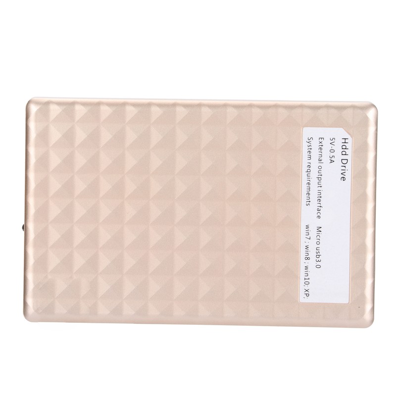 BU KING External Drive 2.5in YD0024 Golden Mobile Hard Disk