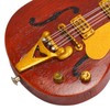 Miniature Electric Guitar Model Innovative Simulation Hand Crafted Wooden Guitar