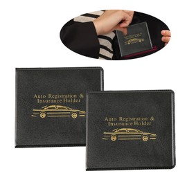 coppialu Car Registration Insurance Card Holder, Registration And Insurance Holder,2 Pcs Insurance Card Holder For Car Fits For Men & Women Car Insurance Holder Universal For Most Car