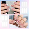 ElevateTech Adesivo per manicure francese, 40 fogli, per manicure francese,