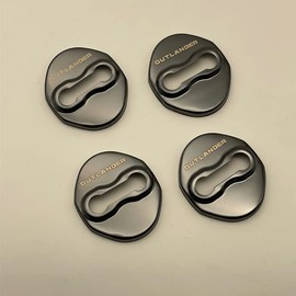 TADOKAPATU New Mitsubishi Outlanda Striker Cover, Door Lock Cover, Plating, Accessories, Interior Parts, Stainless Steel, 4 Pieces, Easy Installation, SL-MGB