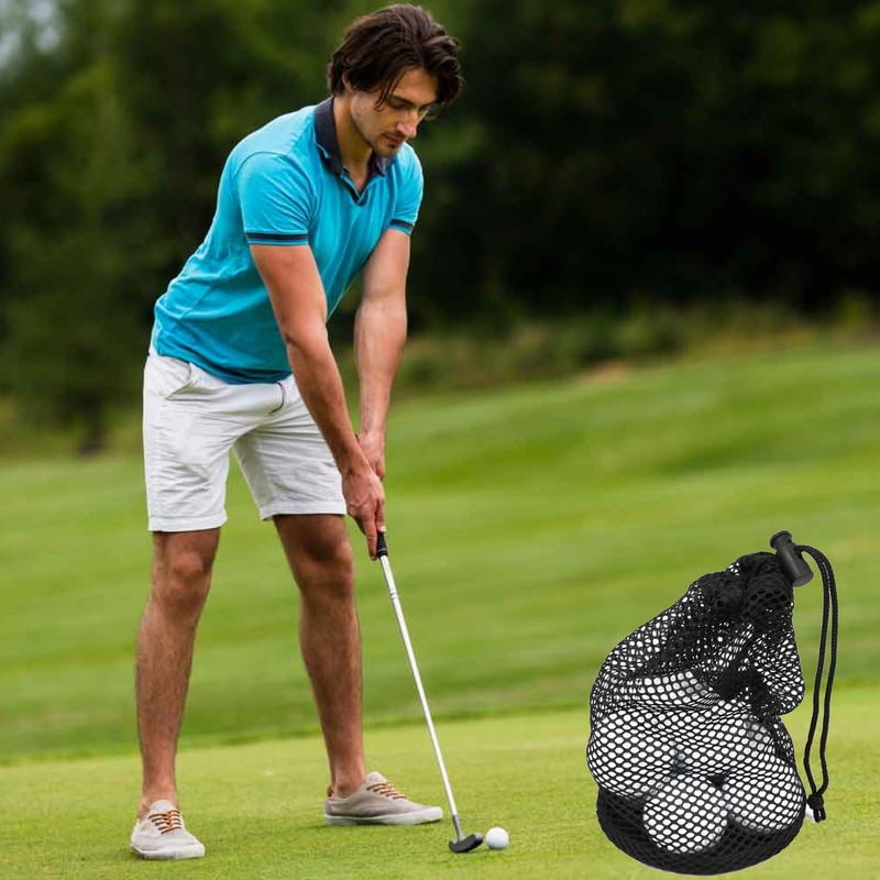 RmKbe Golf Ball Bag Nylon Golf Ball Holder Golf Ball
