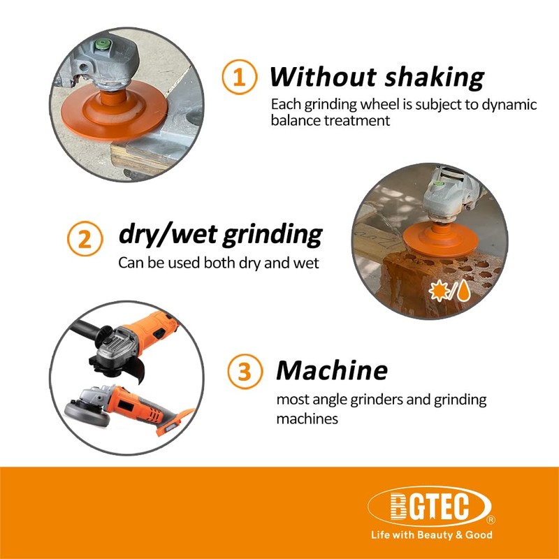 BGTEC Diamond Cup Wheel for Concrete - 125 mm Angle