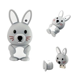USB Stick 16GB - USB Drive 16GB - Bunny Flash Drive - Rabbit USB - Cute Thumb Drive (Bunny)