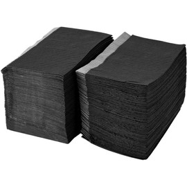 Mantel para tatuaje, Baberos dentales, impermeable, desechable, tapetes para mesa de tatuaje, bandejas para tatuajes dentales, cubiertas, suministros para tatuajes, negro, 125 Uds.