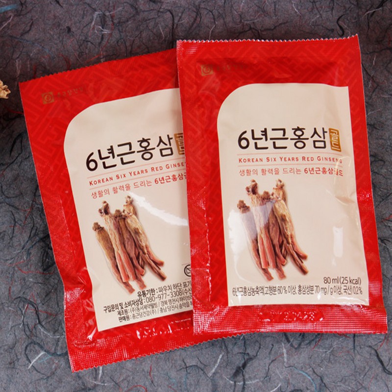 Chong Kun Dang Health 6-year-old red ginseng gold 120 packets,