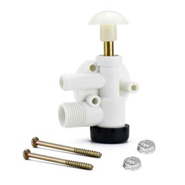 Funmit 385314349 RV Water Valve Kit Replacement for Sealand & Vacuflush Pedal Flush Toilets, Premium Performance in Prevention of Leakage