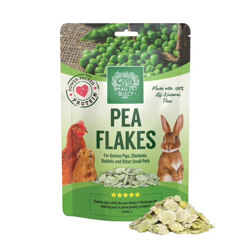 Small Pet Select - Pea Flakes, Treats for Rabbit Bunny,