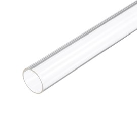 Rebower 12" Clear Plastic Rigid Pipe 18mm x 20mm(0.7" x 0.8") Acrylic Tube Round Polycarbonate Tubing, [for Plumbing, Hydraulics, Aquarium, DIY]