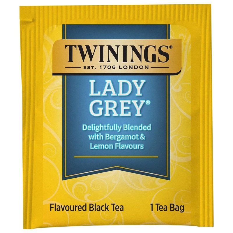 Twinings Lady Grey Black Tea Individually Wrapped Bags, 100 Count