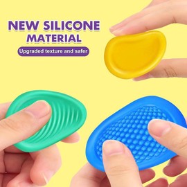 Fidget Sensory Toys for Kids and Adults with Autism ADHD, 6pcs/Pack Silent Fidget Toys, Stones Calm Kids with Autism, Quiet Fidget Toys for Students to Relieve Anxiety