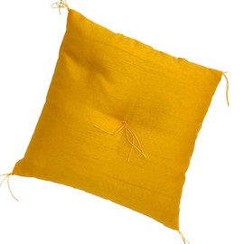 Mini Zabuton Plain [Yellow, L] (Crystal Lucky Feng Shui SDGs)