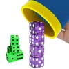 Dice Stacking Cup(Blue) Set with 4 Pcs 19mm(Purple) and 5