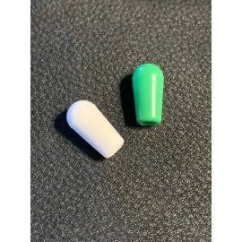 8/32 Gibson USA Seller 1x Green~1x White 8/32 Switch Knob Tip USA for USA PRS Gibson