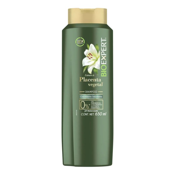 BIOEXPERT Shampoo extracto de placenta vegetal nutre y restaura hasta
