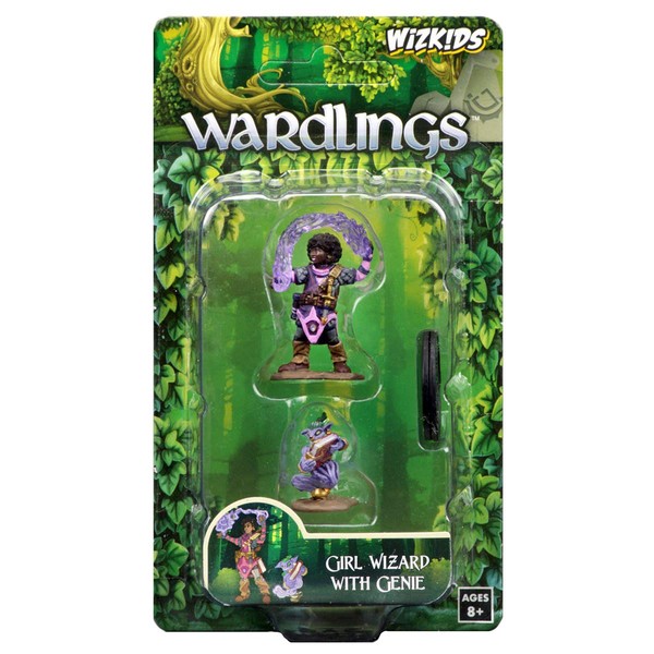 WizKids Wardlings RPG Figures: Girl Wizard & Genie, Multi-Colored
