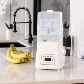 Baby Bottle Sterilizer and Dryer, Fast Bottle Steamer & Newborn Bottle Cleaner, Efficient Bottle Sterilization Baby Bottle Steam Sterilizer