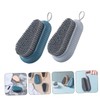 Gatuida 2Pcs Soft Bristle Fingernail Cleaning Brush Set Reusable Nail