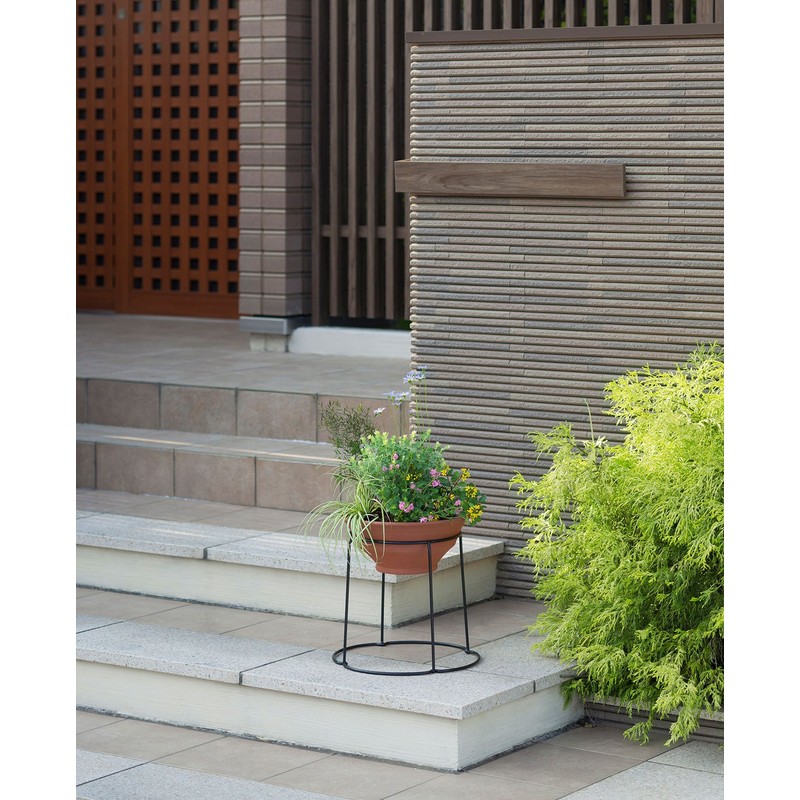 Takasho Ball Planter Stand, 11.8 inches (30 cm), 6Φ Black
