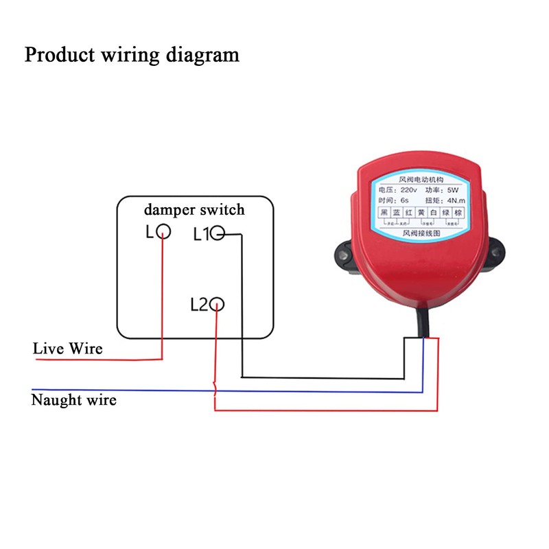 Motorized dampers HVAC 220v Remote Control with air Duct Damper