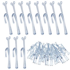 80 Pcs Metal Slip-on Drapery Hooks - Metal Curtain Hooks Stainless Steel Curtain Pleat Hooks, Door Curtain Hangers for Window Curtain Door Curtain and Bathroom Curtain