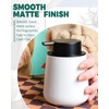 Bosilunlife Foam Soap Dispenser - 12Oz Matte White Ceramic Foaming
