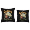 Gardening Therapy ain't Cheap Throw Pillow