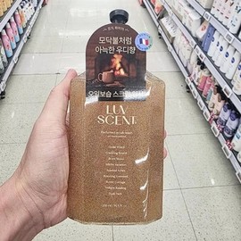 Rubcent Scrub Wash Cozy Fire Cedarwood Fragrance 500ml 203157 / 럽센트 스크럽 워시 코지파이어 시더우드향 500ml 203157