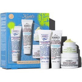 Kiehl's Set de Regalo Head To Toe Hydrators, Set de cremas hidratantes para cara y cuerpo, incluye Ultra Body Mega Moisture Squalane Cream 30ml, Ultra Facial Cream 28ml, Creamy Eye Treatment with Avocado 7ml, Ultimate Strength Hand Salve 30ml