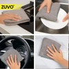 Zuvo Microfibre Cloth For Car(12-Pack)- Ultra Soft, Scratch Free, Highly