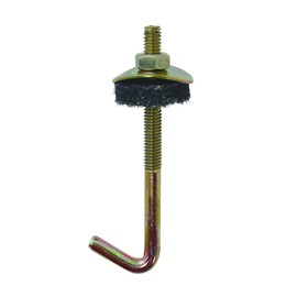 DAIDOHANT 10176046 (Corrugated Sheet Hook) Slate Hook [For C-Type Steel] (Iron/Chromate) (Nominal Diameter d) 0.2 x Length L3.9 inches (100 mm) (Pack of 10)